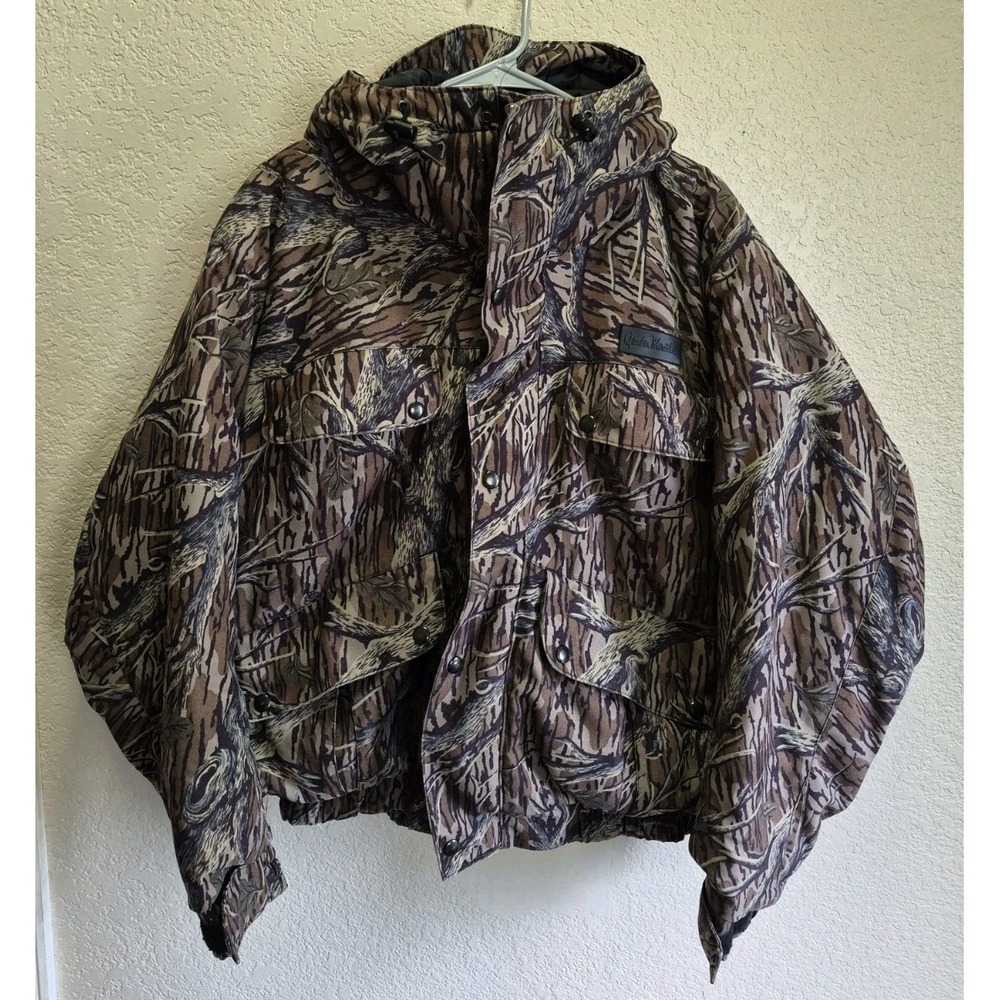 Vintage Gander Mountain Quiet + Camouflage Camo Hunting Jacket Men's Medium USA